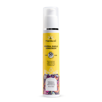 Panchkruti Mineral Shield Sunscreen Gel SPF 50 pa+++ With Zinc Oxide