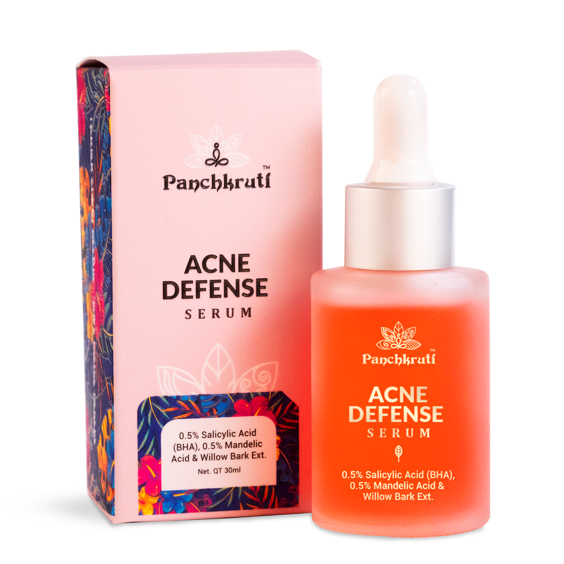 Acne Defense Serum With Salicylic Acid, Mandelic Acid & Willow Bark Extract