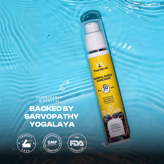 Panchkruti Mineral Shield Sunscreen Gel SPF 50 pa+++ With Zinc Oxide