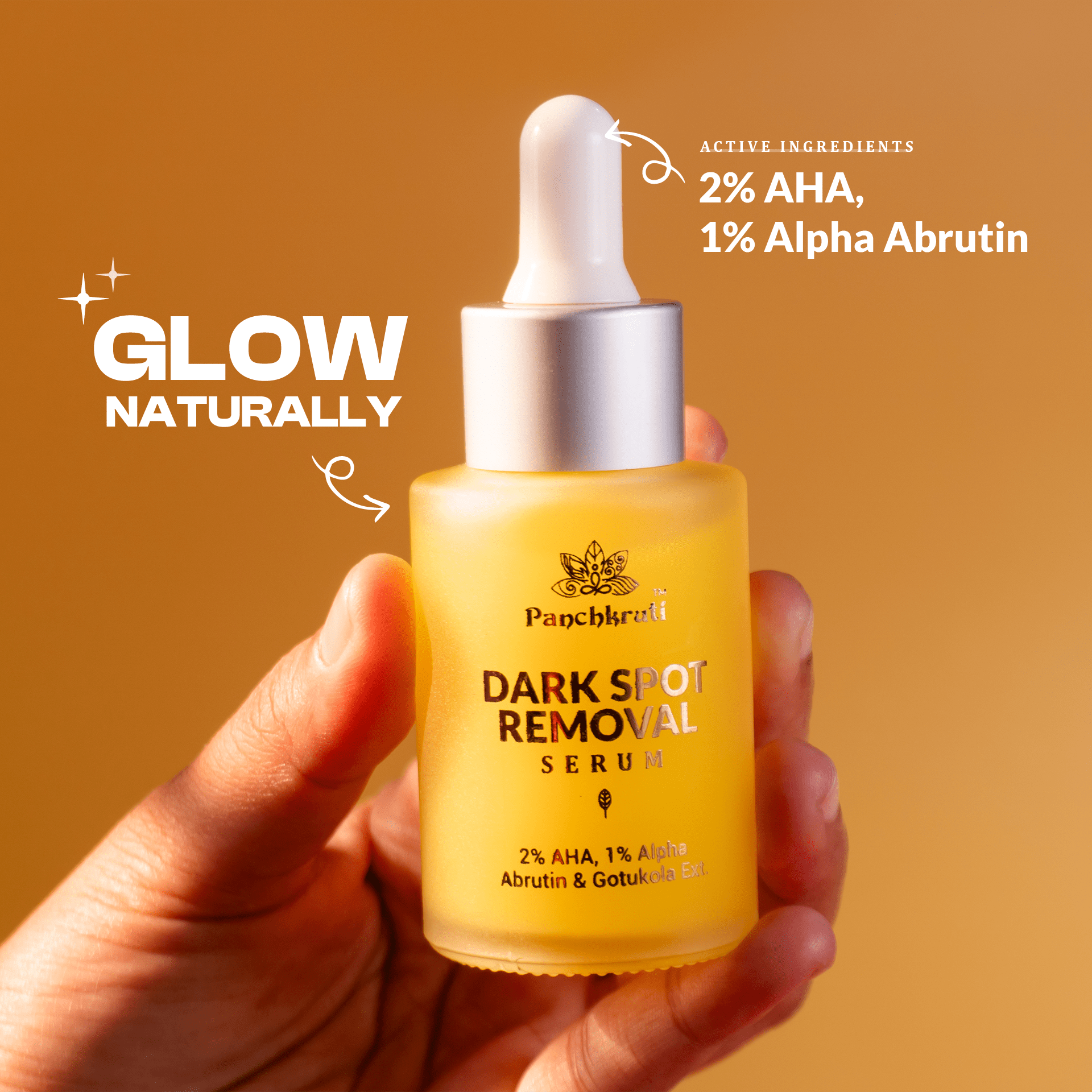 Panchkruti Dark Spot Removal Serum With Glycolic Acid, Alpha Arbutin & Gotu Kola Ext.