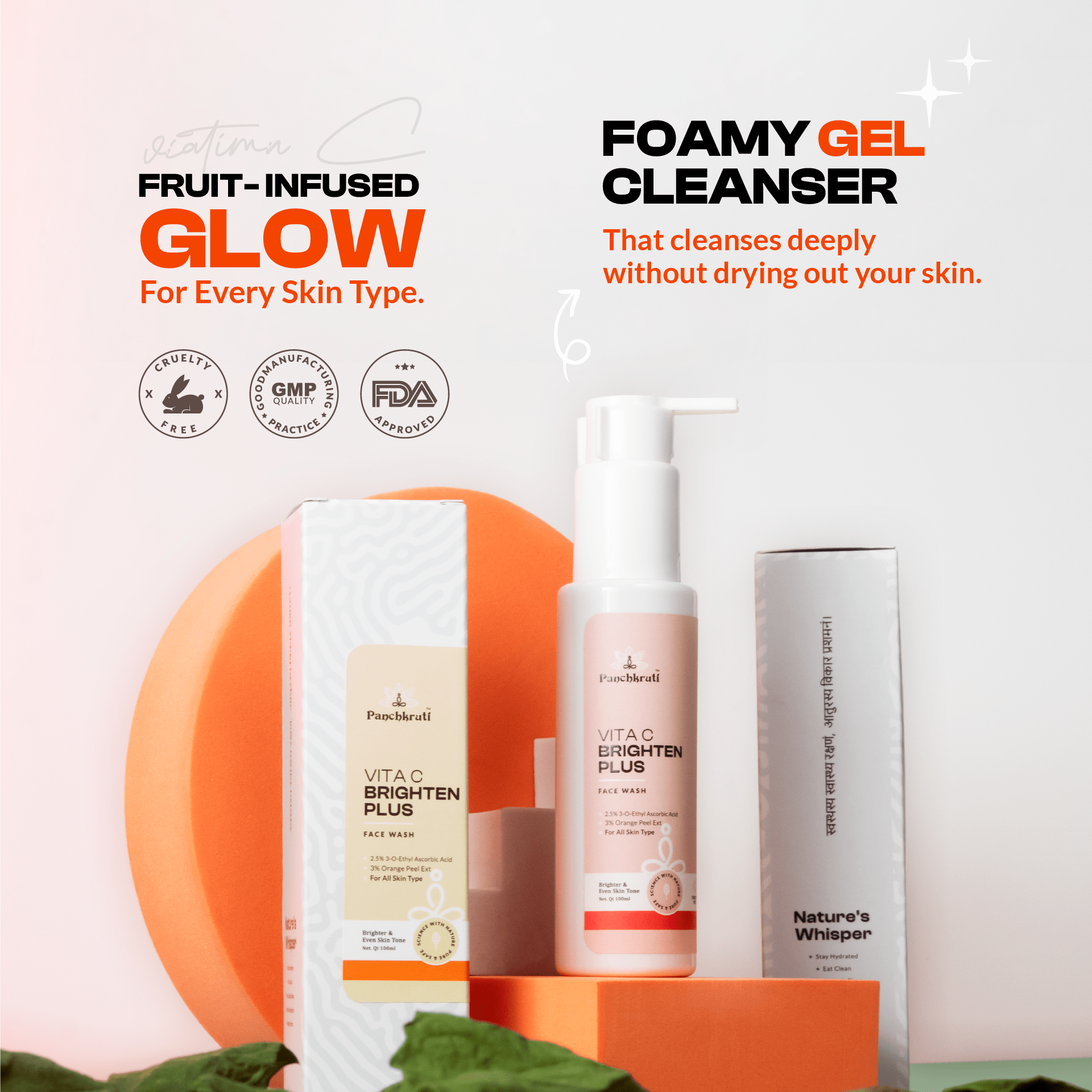 Panchkruti Vitamin C Facewash With 7x Fruit Complex