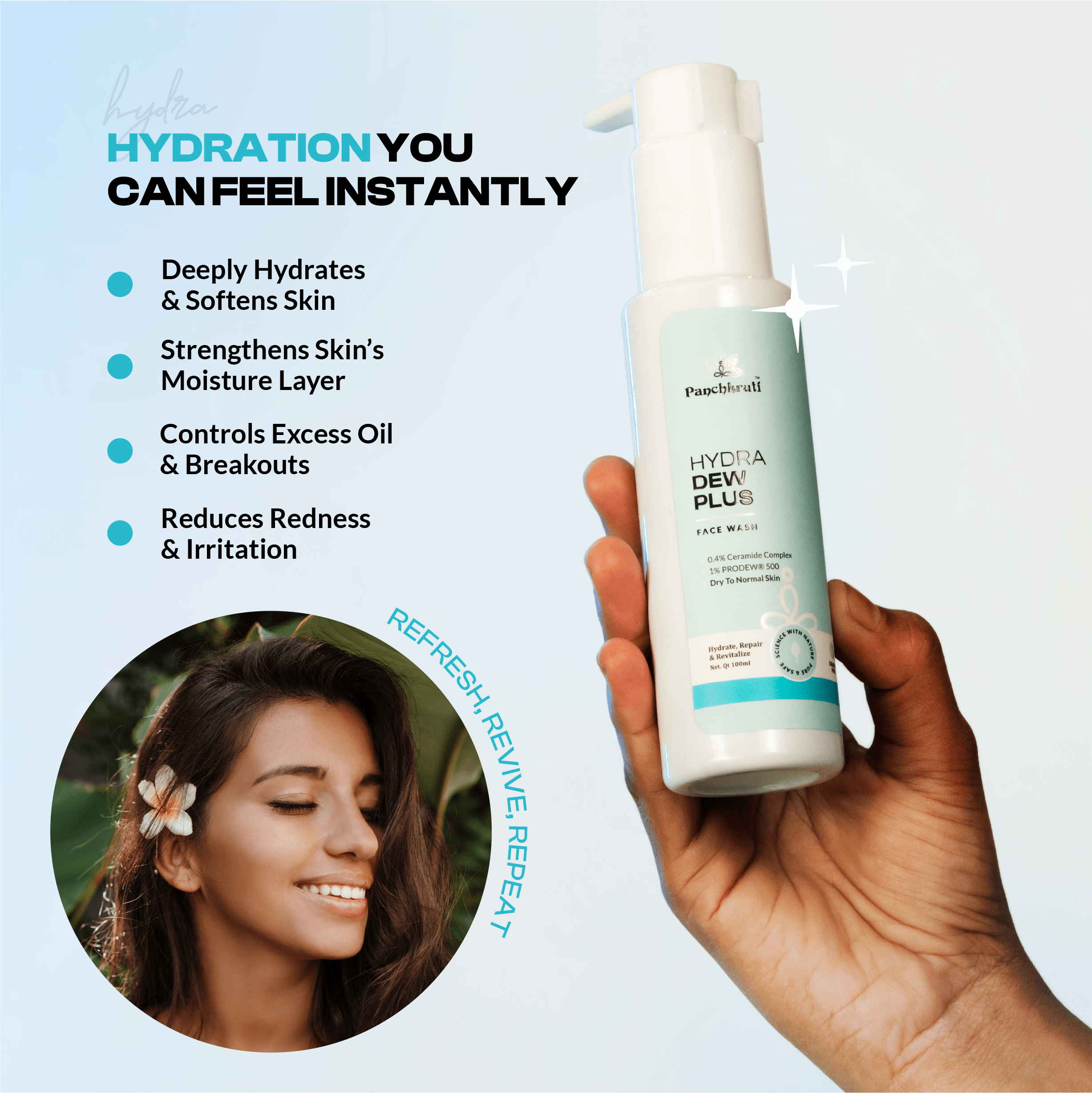 Panchkruti Hydrating Facewash With Ceramide Complex