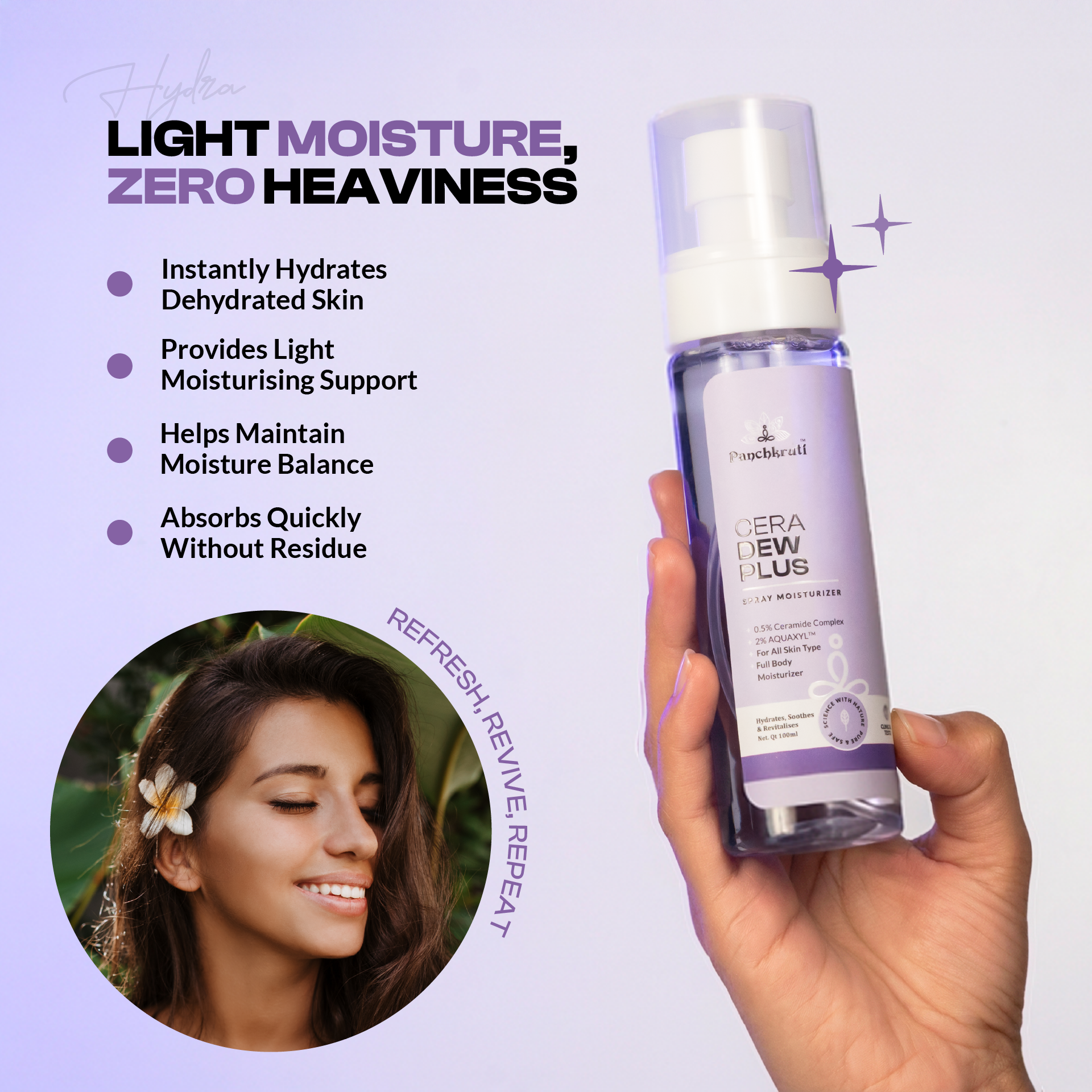 Panchkruti Spray Moisturizer with Ceramide Complex
