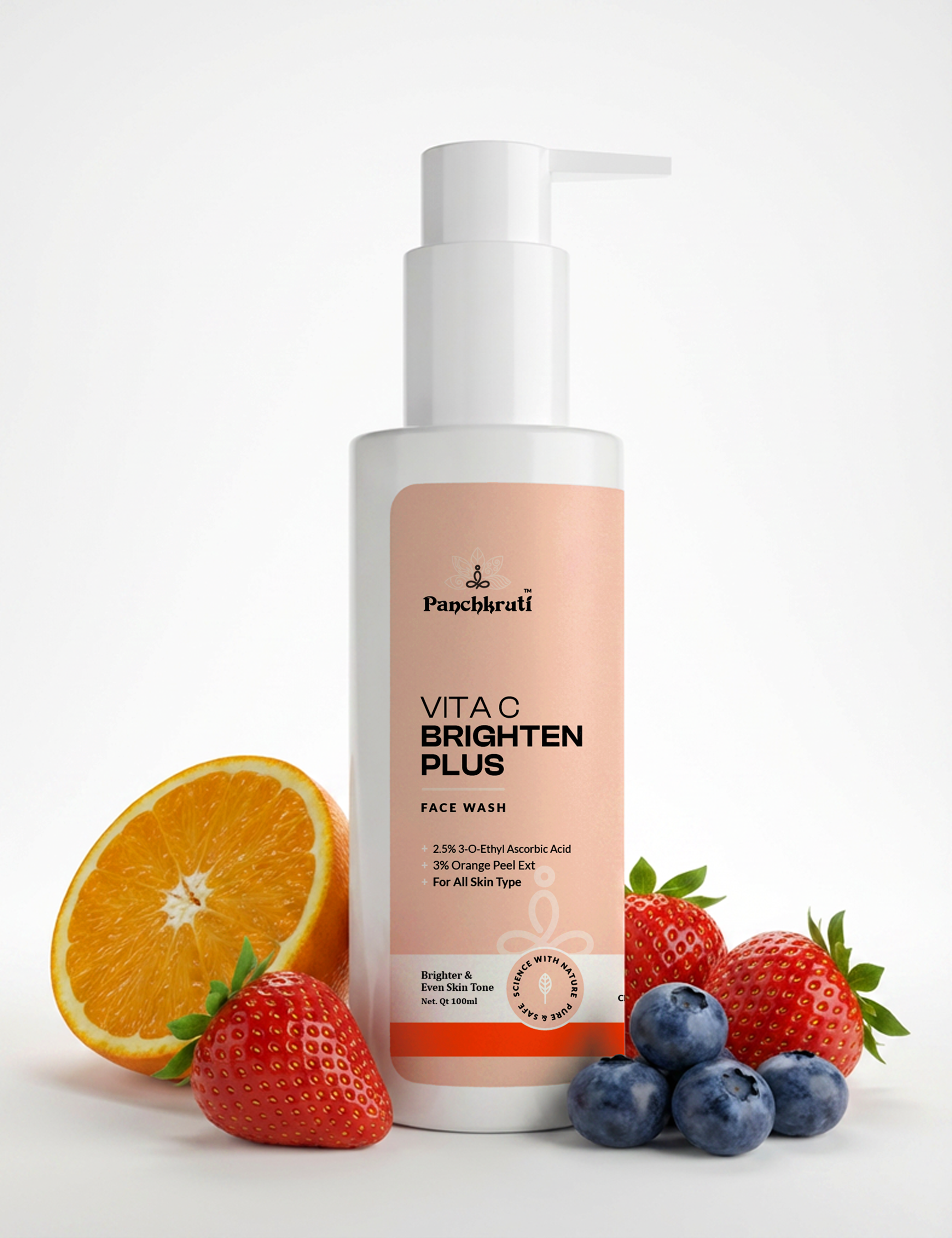 Panchkruti Vitamin C Facewash With 7x Fruit Complex